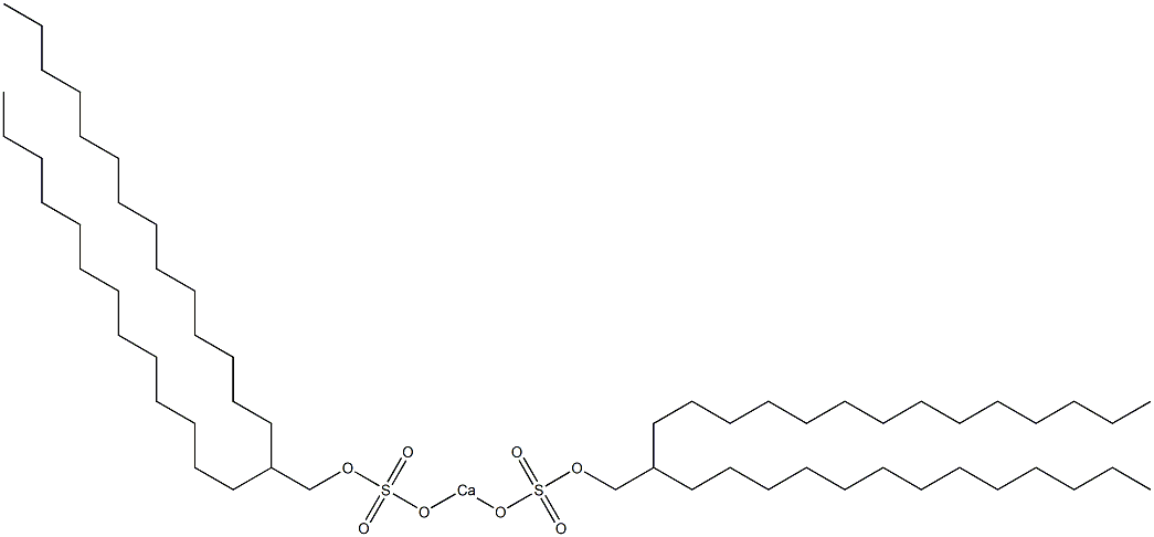 Bis(2-tridecylhexadecyloxysulfonyloxy)calcium Struktur