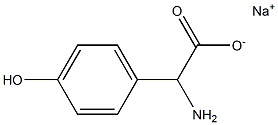 2-Amino-2-(4-hydroxyphenyl)acetic acid sodium salt Struktur