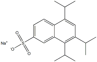 5,7,8-Triisopropyl-2-naphthalenesulfonic acid sodium salt Struktur