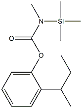 N-Methyl-N-trimethylsilylcarbamic acid 2-sec-butylphenyl ester Struktur