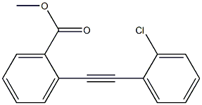 2-(2-Chlorophenylethynyl)benzoic acid methyl ester Struktur