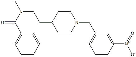 N-Methyl-N-[2-[1-(3-nitrobenzyl)-4-piperidinyl]ethyl]benzamide Struktur