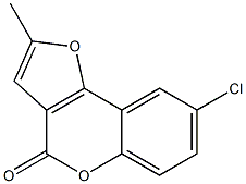 8-Chloro-2-methyl-4H-furo[3,2-c][1]benzopyran-4-one Struktur