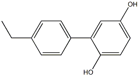 2-(4-Ethylphenyl)-1,4-benzenediol Struktur