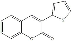 3-(2-Thienyl)-2H-1-benzopyran-2-one Struktur