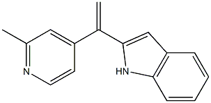 2-[1-(2-Methylpyridin-4-yl)ethenyl]-1H-indole Struktur