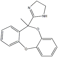 11-Methyl-11-(2-imidazolin-2-yl)-11H-dibenzo[b,e][1,4]dioxepin Struktur