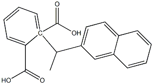 (+)-Phthalic acid hydrogen 1-[(S)-1-(2-naphtyl)ethyl] ester Struktur