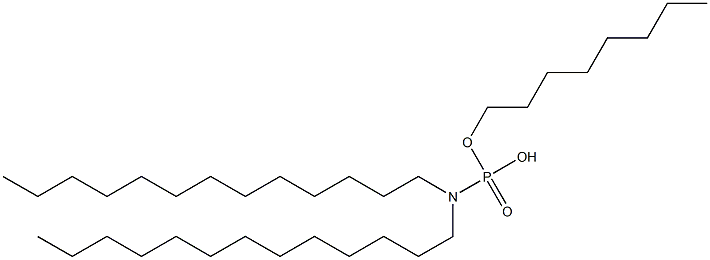 N,N-Ditridecylamidophosphoric acid hydrogen octyl ester Struktur