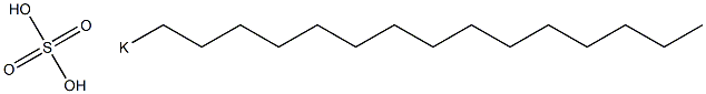 Sulfuric acid pentadecyl=potassium salt Struktur