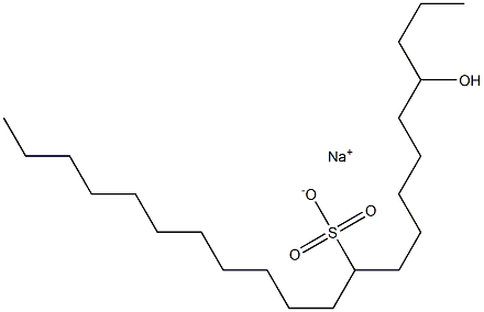 4-Hydroxyhenicosane-10-sulfonic acid sodium salt Struktur