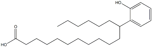 12-(2-Hydroxyphenyl)stearic acid Struktur