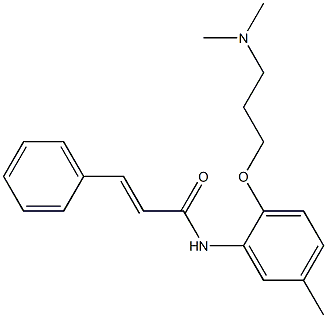 N-[2-[3-(Dimethylamino)propoxy]-5-methylphenyl]-3-phenylpropenamide Struktur