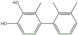 3-Methyl-4-(2,3-dimethylphenyl)benzene-1,2-diol Struktur