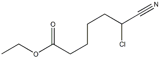 6-Chloro-6-cyanohexanoic acid ethyl ester Struktur