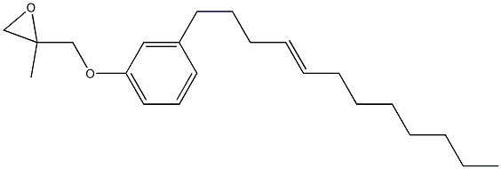 3-(4-Dodecenyl)phenyl 2-methylglycidyl ether Struktur