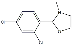 2-(2,4-Dichlorophenyl)-3-methyloxazolidine Struktur