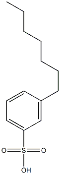 3-Heptylbenzenesulfonic acid Struktur