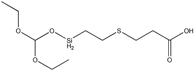 3-[2-(Diethoxymethoxysilyl)ethylthio]propionic acid Struktur