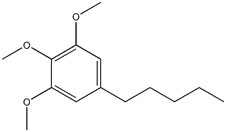 1,2,3-Trimethoxy-5-pentylbenzene Struktur