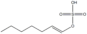 Sulfuric acid hydrogen 1-heptenyl ester Struktur