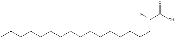 [S,(+)]-2-Methylstearic acid Struktur