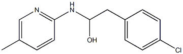 5-Methyl-2-[[1-hydroxy-2-(p-chlorophenyl)ethyl]amino]pyridine Struktur