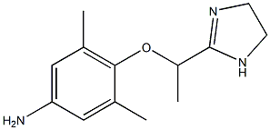 2-[1-(4-Amino-2-methyl-6-methylphenoxy)ethyl]-2-imidazoline Struktur