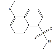 N-Methyl-5-(dimethylamino)-1-naphthalenesulfonamide Struktur