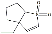 3a-Ethyl-3a,5,6,6a-tetrahydro-4H-cyclopenta[b]thiophene 1,1-dioxide Struktur