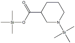 1-(Trimethylsilyl)-3-piperidinecarboxylic acid trimethylsilyl ester Struktur