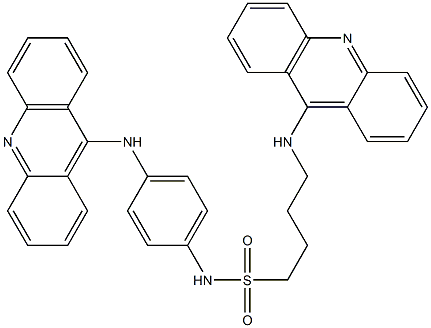 4-(9-Acridinylamino)-N-[4-(9-acridinylamino)phenyl]-1-butanesulfonamide Struktur