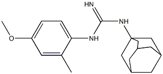 1-(1-Adamantyl)-3-(2-methyl-4-methoxyphenyl)guanidine Struktur