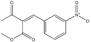 (Z)-2-Acetyl-3-(3-nitrophenyl)propenoic acid methyl ester Struktur