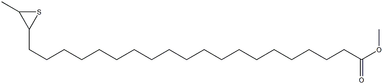 21,22-Epithiotricosanoic acid methyl ester Struktur