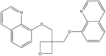 3,3-Bis[(8-quinolinyloxy)methyl]oxetane Struktur