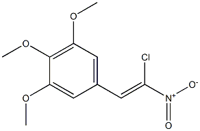 3,4,5-Trimethoxy-1-(2-chloro-2-nitrovinyl)benzene Struktur