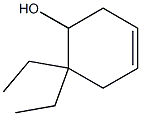 6,6-Diethyl-3-cyclohexen-1-ol Struktur