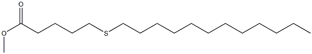 5-(Dodecylthio)pentanoic acid methyl ester Struktur