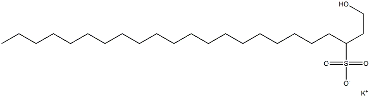 1-Hydroxytricosane-3-sulfonic acid potassium salt Struktur