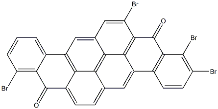 1,7,9,10-Tetrabromo-8,16-pyranthrenedione Struktur