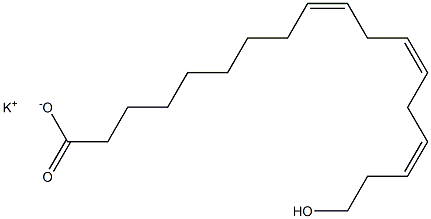 18-Hydroxylinoleic acid potassium salt Struktur