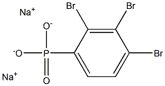 2,3,4-Tribromophenylphosphonic acid disodium salt Struktur