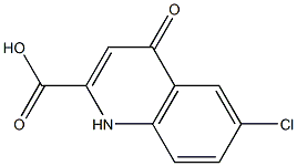 6-Chloro-1,4-dihydro-4-oxoquinoline-2-carboxylic acid Struktur