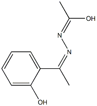 1-(2-Hydroxyphenyl)ethanone 1-hydroxyethylidenehydrazone Struktur