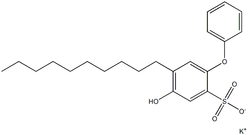 4-Hydroxy-5-decyl[oxybisbenzene]-2-sulfonic acid potassium salt Struktur