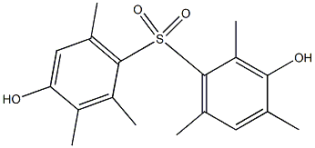 3,4'-Dihydroxy-2,2',3',4,6,6'-hexamethyl[sulfonylbisbenzene] Struktur