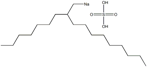 Sulfuric acid 2-heptylundecyl=sodium salt Struktur