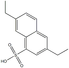 3,7-Diethyl-1-naphthalenesulfonic acid Struktur