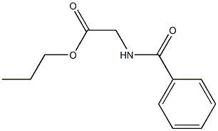 N-Benzoylglycine propyl ester Struktur